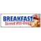 Signmission BREAKFAST SERVED ALL DAY BANNER SIGN bacon eggs pancakes waffles grits B-72 Breakfast Served All Day - alternate 1